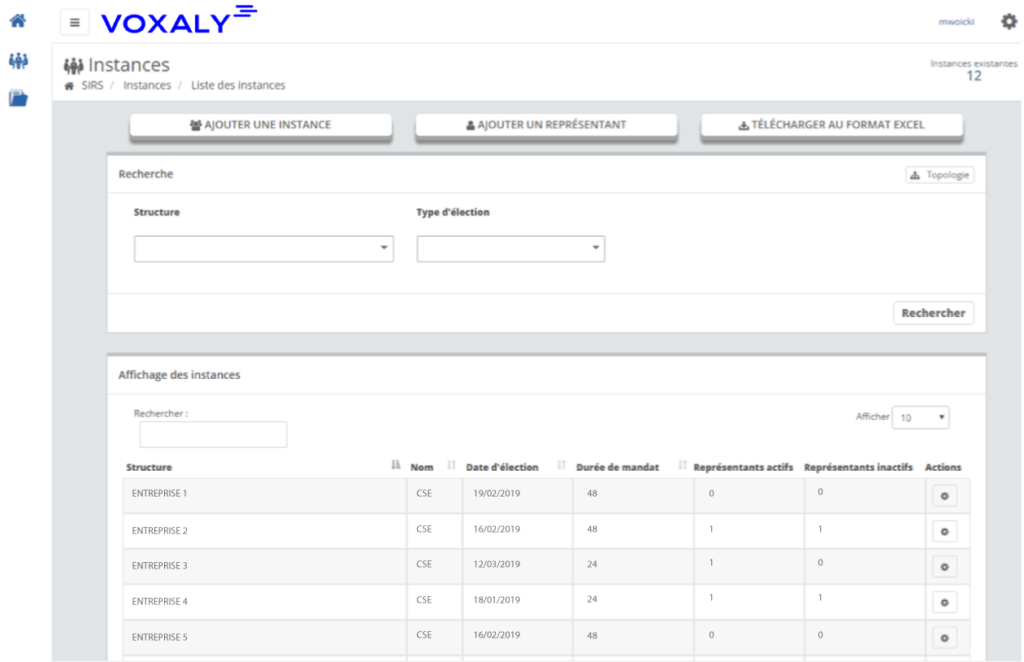 BDES par Voxaly - Création des instances
